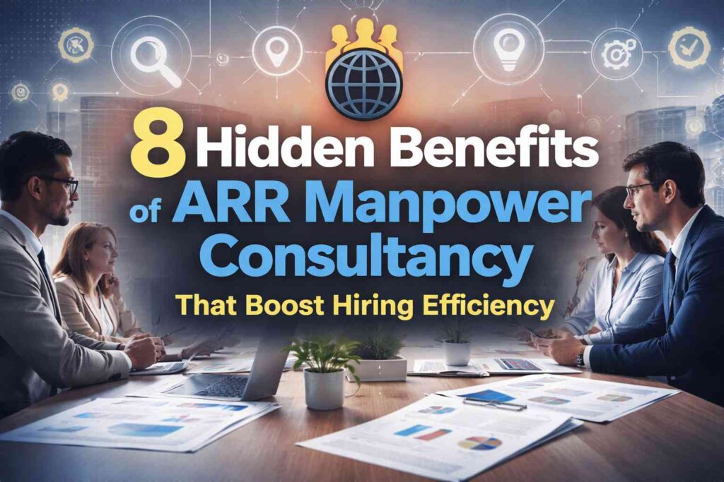 “8 hidden benefits of ARR Manpower Consultancy boosting hiring efficiency with professional recruitment team in modern office”