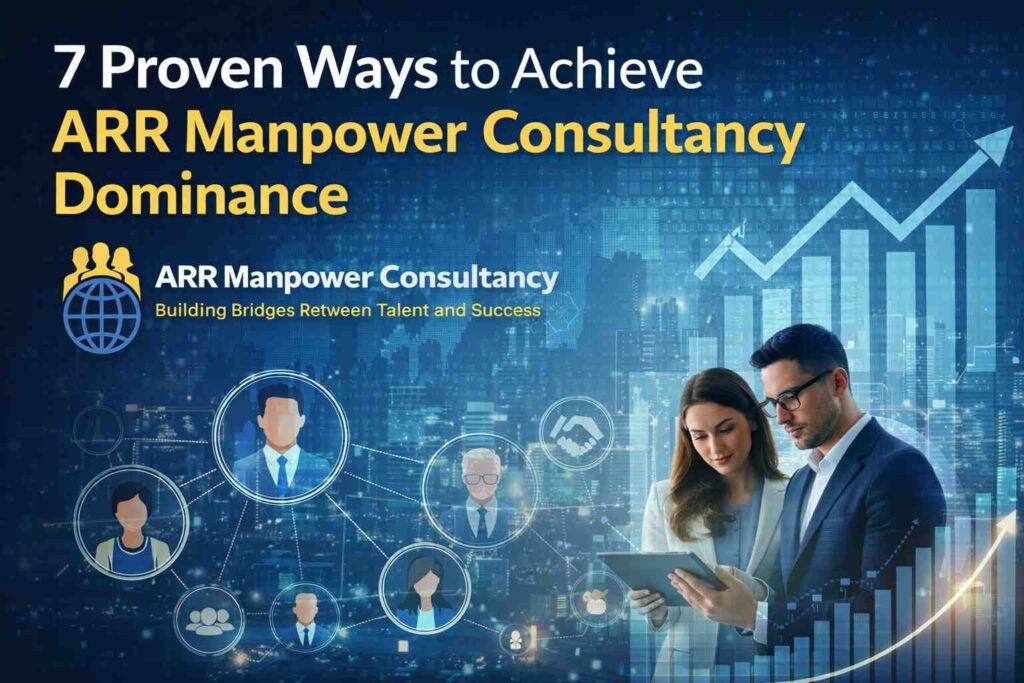Professional recruitment consultants analyzing workforce growth strategies for ARR Manpower Consultancy dominance.