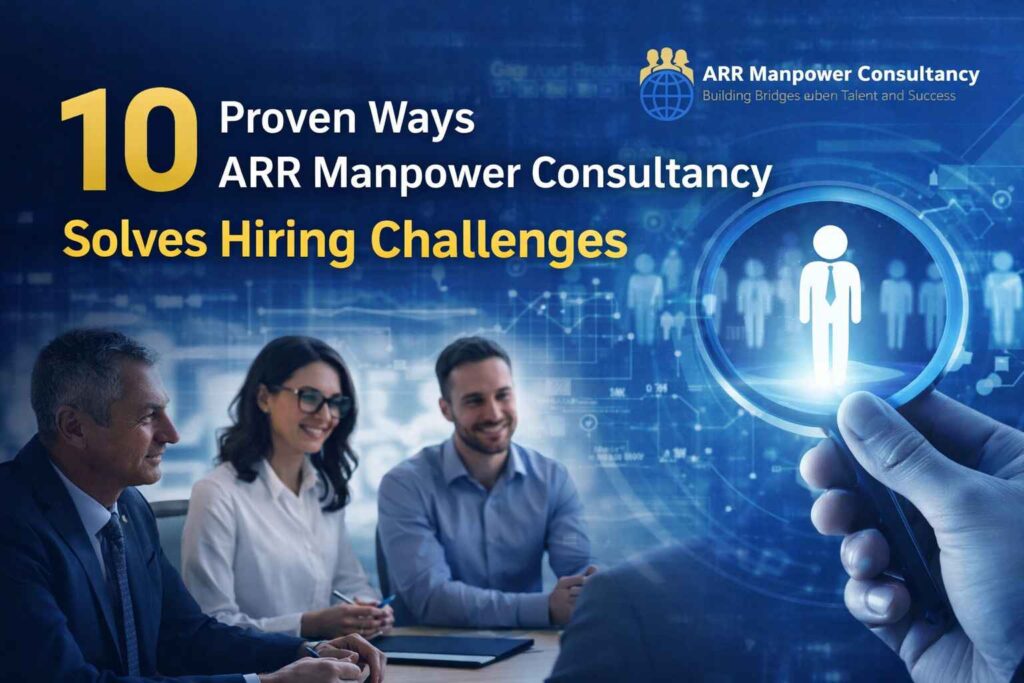 ARR Manpower Consultancy featured image showing professional hiring solutions, recruitment experts, and candidate selection process