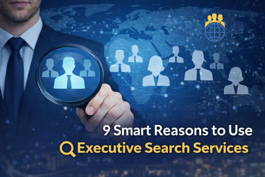 Executive search services professional identifying top leadership candidates through strategic executive recruitment and talent acquisition.